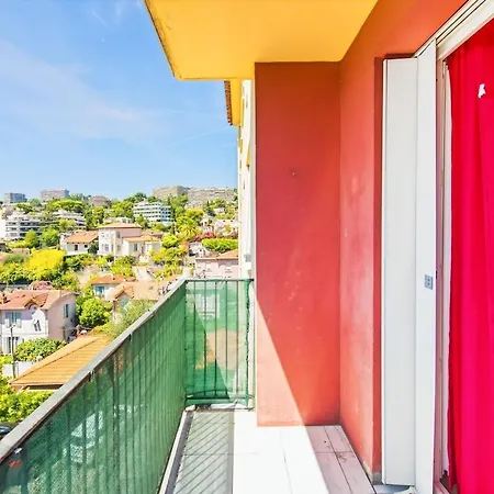 Espace Anahit 2 Piece Meuble Avec Balcon, Proche Tram Magnan Et Plages Bail Mobilite Apartament Nicea